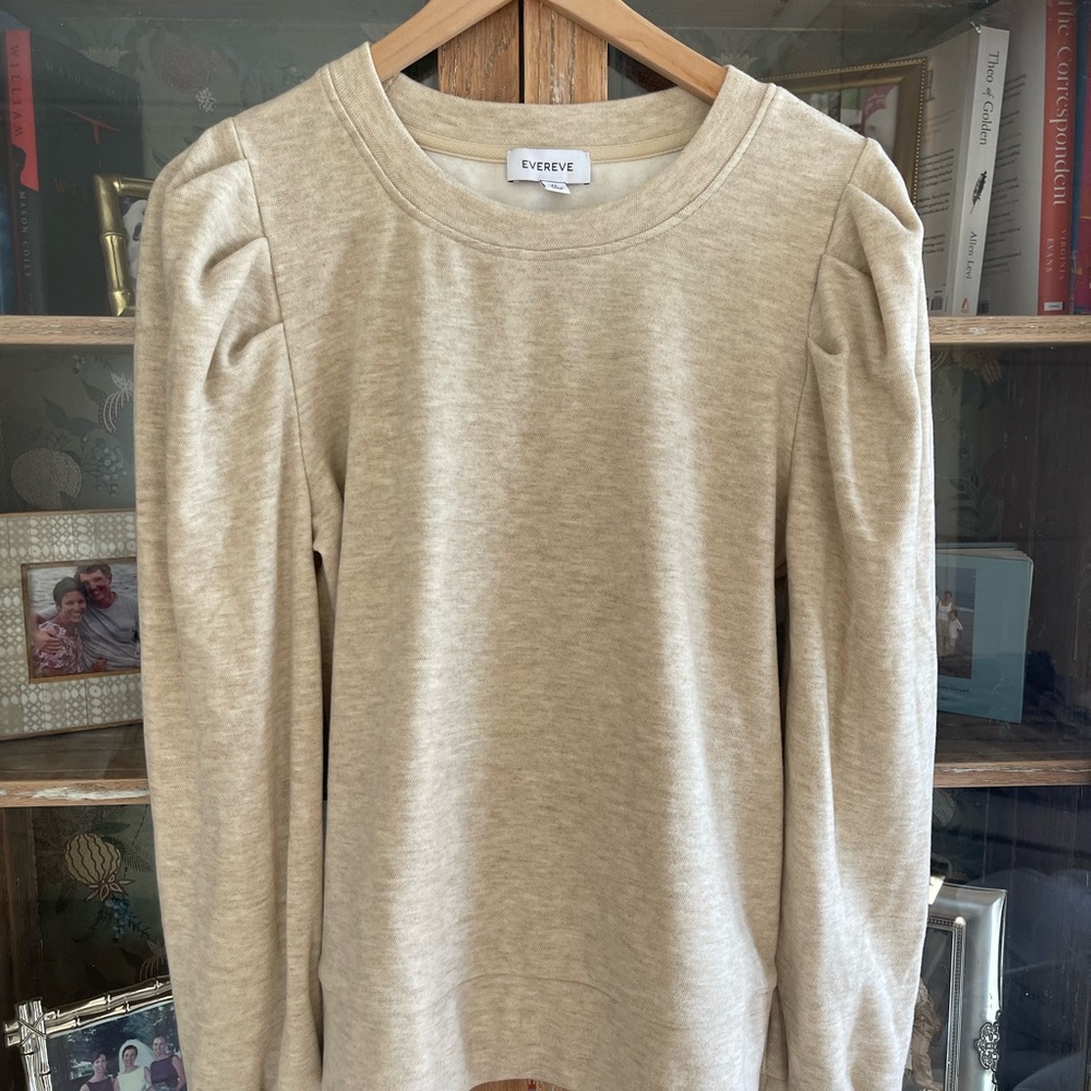 Evereve Soft Neutral Crewneck Sweatshirt